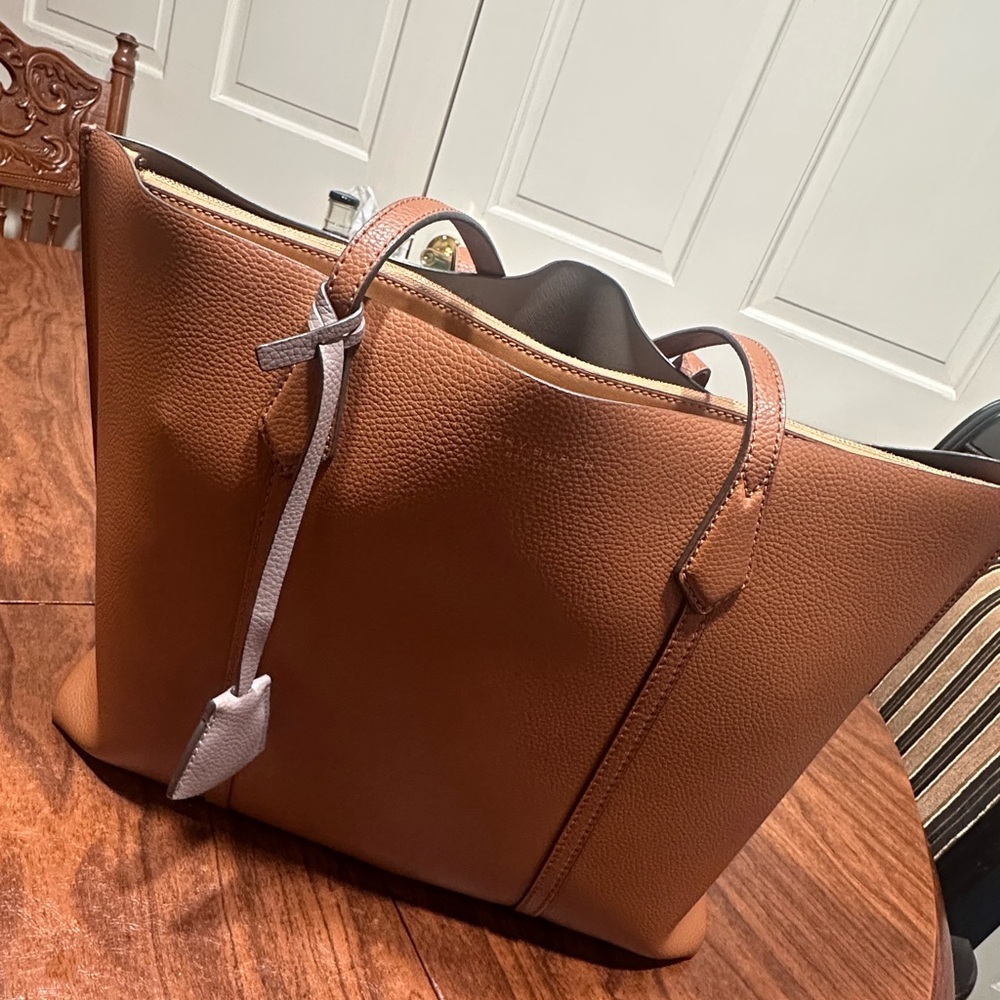 Authentic Tory Burch Perry Triple Compartment Tote Bag